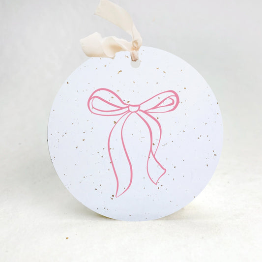 Plantable Seed Gift Tags: Pink Bows