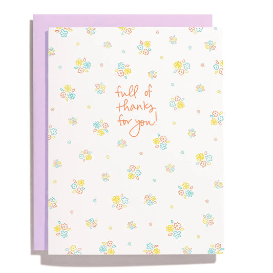 Ditsy Floral Thank You Card