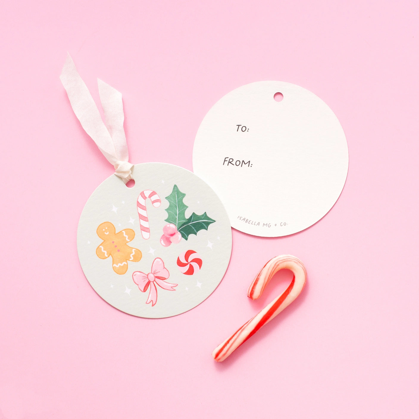 Gingerbread Cheer Gift Tag Set