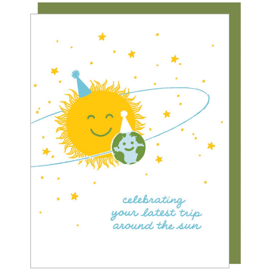 Orbiting Birthday Card