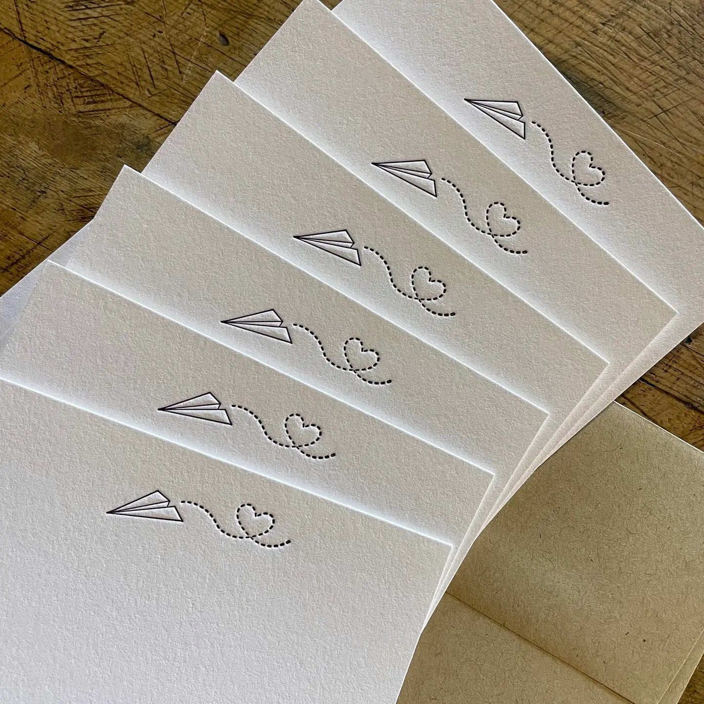 Sending Love Letterpress Notecard Set