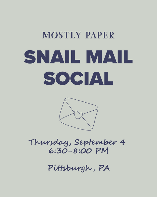 [TICKET] Mostly Paper Snail Mail Social