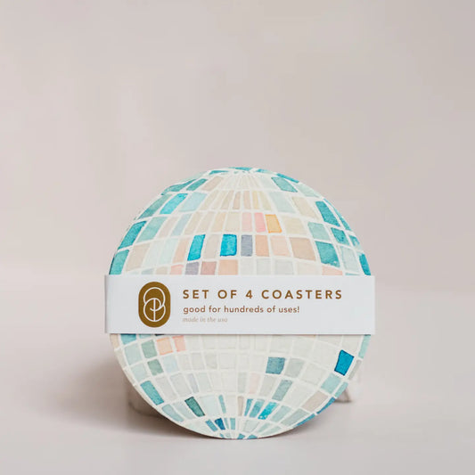 Disco Ball Coaster Set