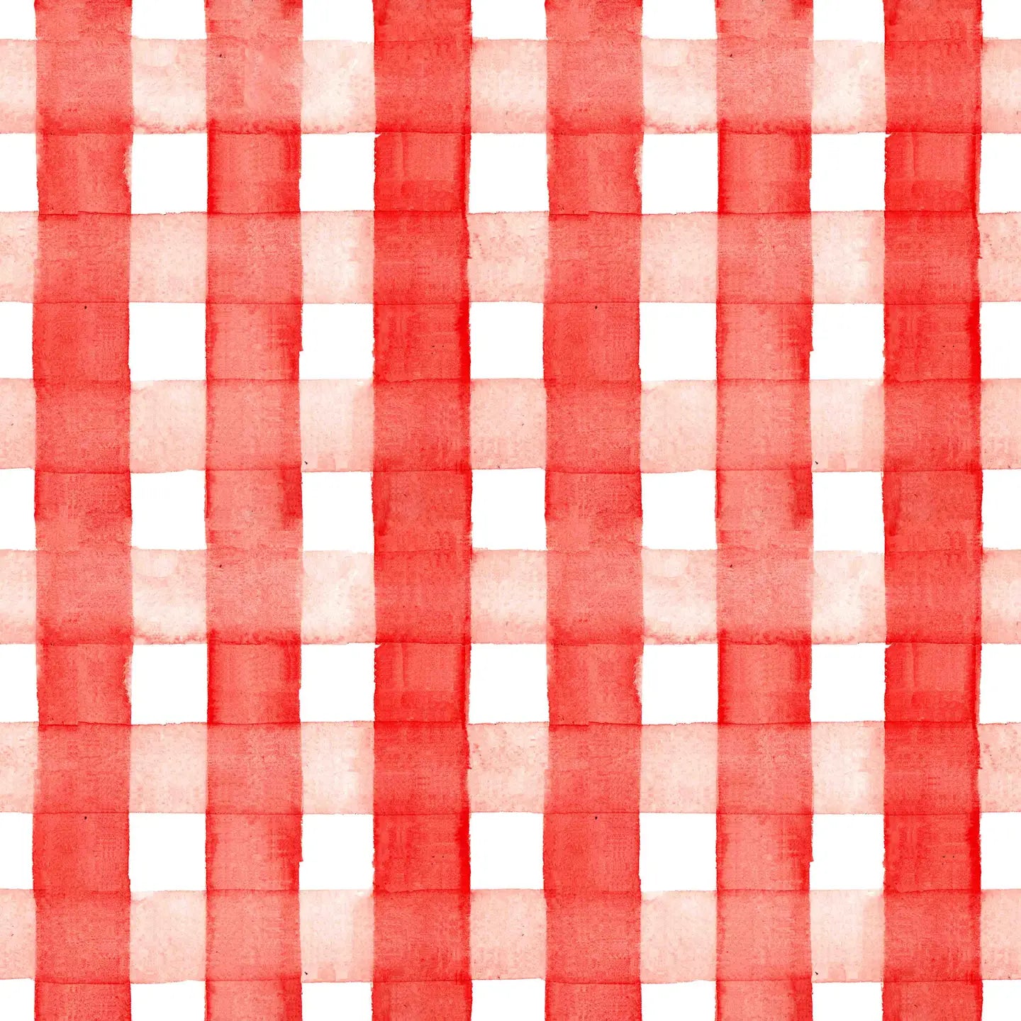 Red Gingham Wrapping Paper Sheets