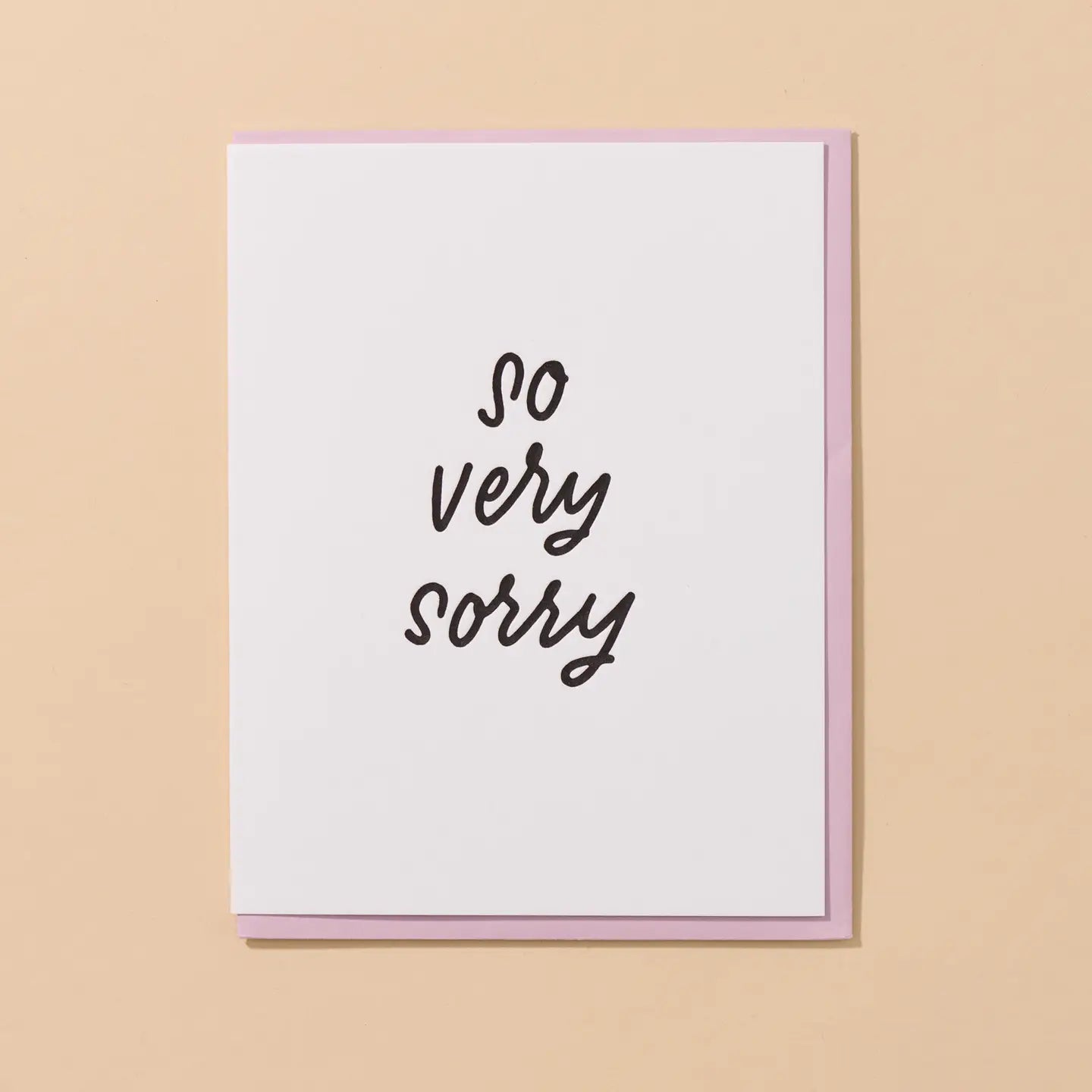 So Very Sorry Card