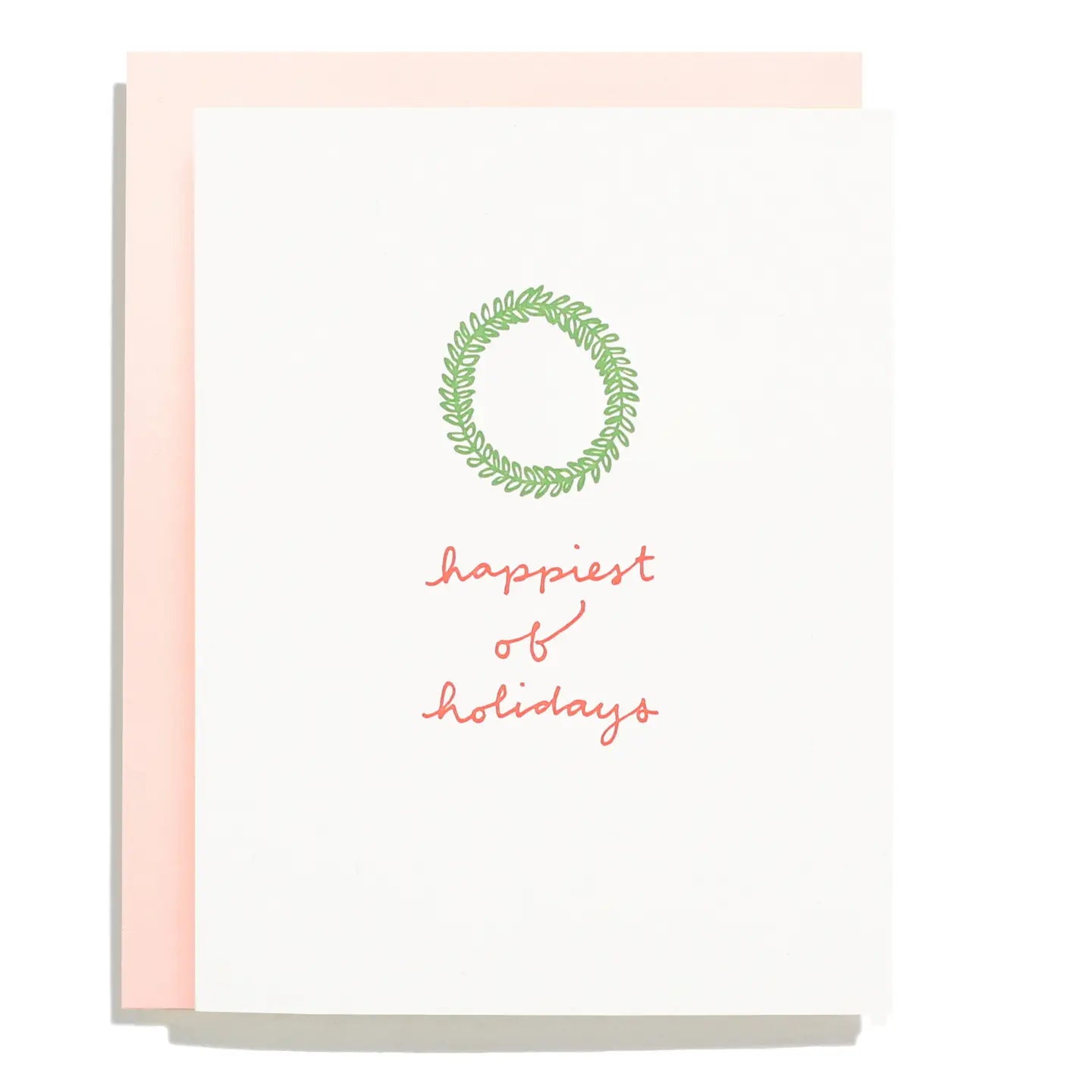 Happiest of Holidays Letterpress Card